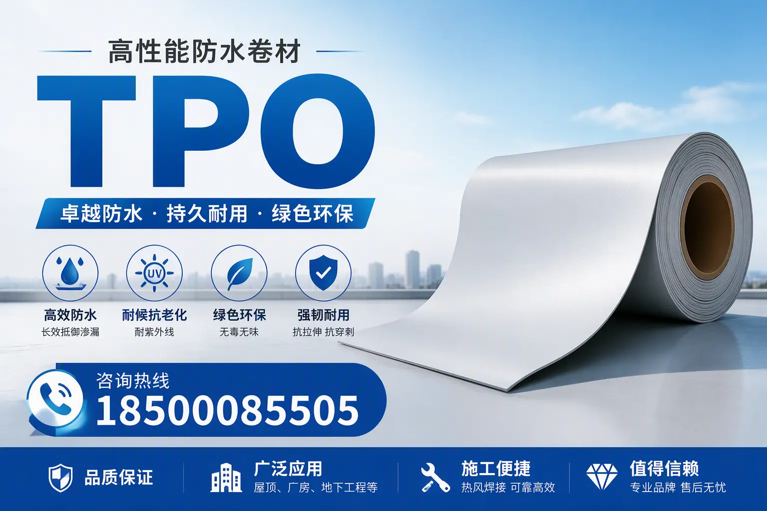 TPO材料的环保特性及其在玉树的应用