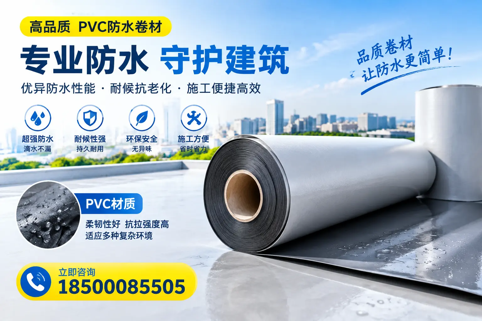 PVC防水卷材的安全性分析,玉树居民需了解的知识